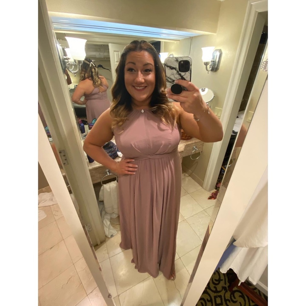 Azazie Dress in Dusty Rose size A18